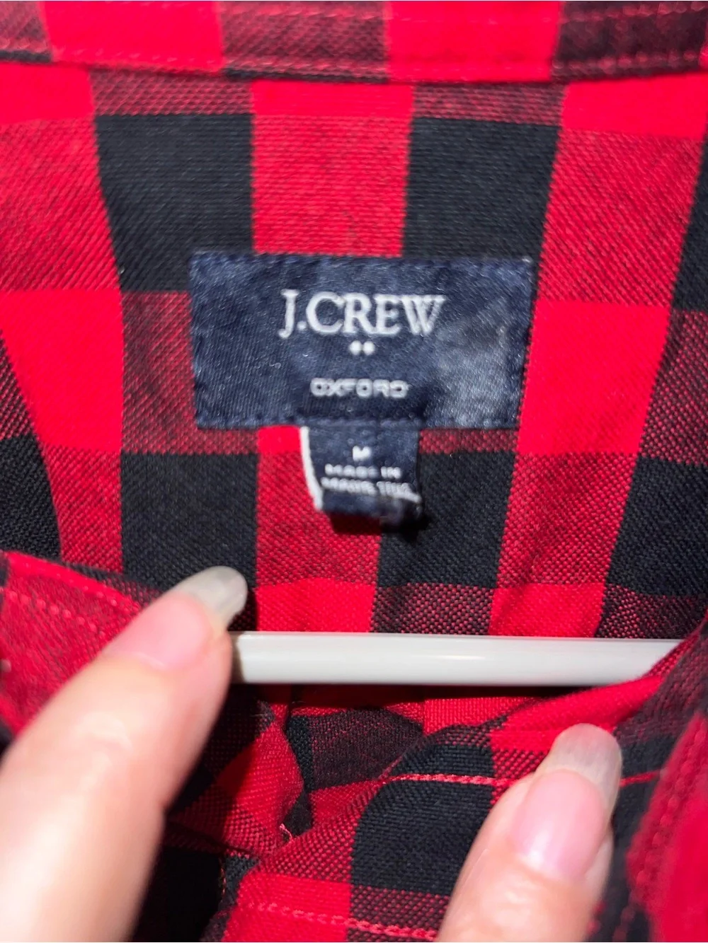 J Crew Buffalo Check Print Button Down Sport Shirt
